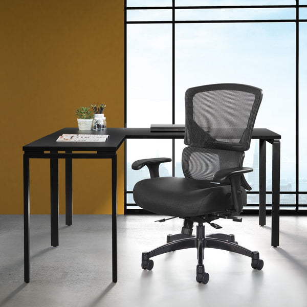 OSP Home Furnishings Big Tall Ergonomic Office Chair with Breathable Mesh Back and Lumbar Support for Long Days 639-3T1763
