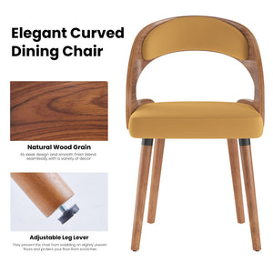 English Elm Swivel Counter Stools Set of 2 Rattan Back Pu Seat Mid Century Wood Frame Kitchen Ginger T3623P433505
