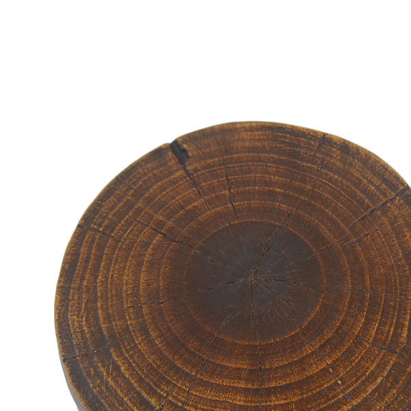 English Elm Christopher Knight Home® - Outdoor Hollow Design Side Table - Lightweight Concrete With Wood-Like Finish For Patio & Poolside Use N770P291496A