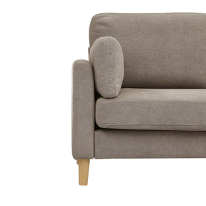 English Elm Modern compact 2-seater sofa with plush cushions and sturdy wooden legs for stylish small spaces khaki B343P316288