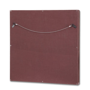 English Elm Christopher Knight Home® - Wall Mirror Blalock Square Handcrafted Goat Leather Frame 27x27in Reflective Accent for Elegant Rooms 68948.00