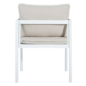 English Elm Outdoor Aluminum Patio Dining Chairs Set of 2 with Cushions Rust Proof Frame N779P369116W