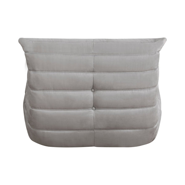 English Elm Luxury Plush Accent Chair with Button Tufting and Microfiber Cover, Wide Seat, Non-Slip Base, Cozy Living Room Lounge Piece Gray 32.5 L x 39 W x 27 H B011P271959