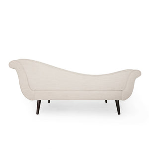 English Elm Chaise Lounge Velvet Upholstered with Birch Legs Elegant Salon Style Living Room Accent 69103.00FBGE