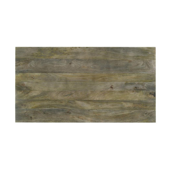 English Elm Rectangular Solid Wood Coffee Table - Elegant Mango Brown, Versatile Design For Modern & Rustic Homes B016P373136-GIGA