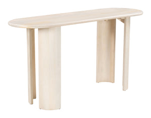 Risan Console Table Natural 109854 Zuo Modern