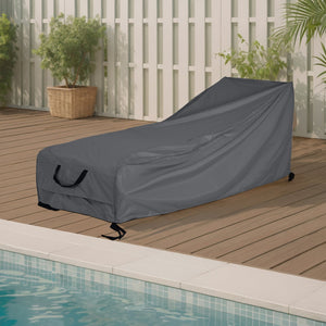 English Elm Christopher Knight Home® - Shield Outdoor Chaise Lounge Cover - Durable, All-Season Protection With Ventilation & Secure Fit N775P291569G