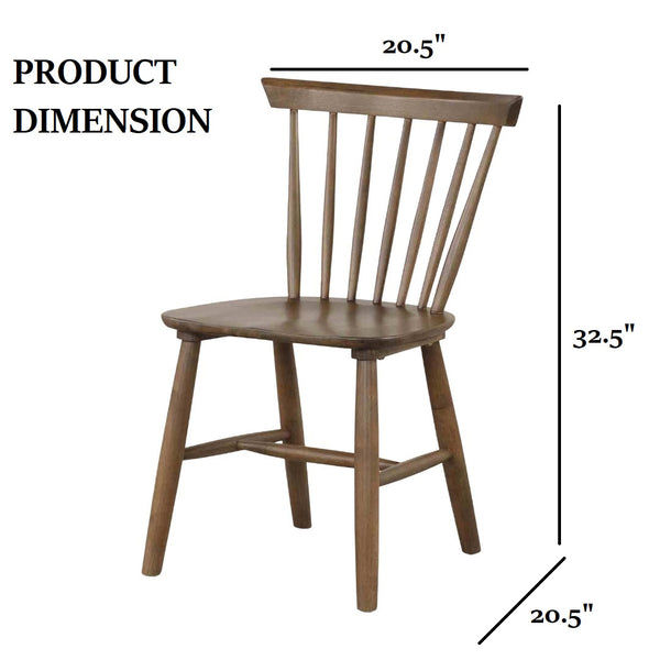 English Elm Mid-Century Upholstered Side Chair Pair with Rubberwood Frame, Curved Backrest and Cozy Seat Cushioning Walnut 23 L x 23 W x 28 H B2741P406730
