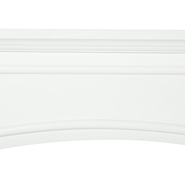 English Elm HOMCOM Elegant MDF Fireplace Mantel Surround with Decorative Pattern, 45.25" Top, 66 lb Capacity White W2225P217257