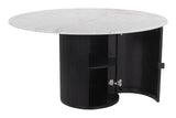 Izola Dining Table White & Black 110140 Zuo Modern