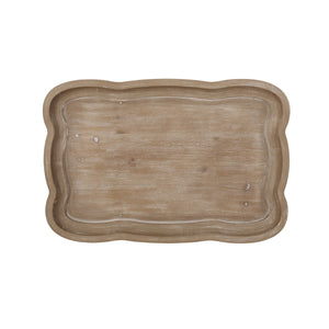 English Elm Christopher Knight Home® - End Hourglass Accent Table with Lipped Rectangular Top, French Country Firwood Charm and Elegance Natural N771P223027K