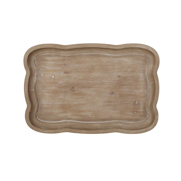 English Elm Christopher Knight Home® - End Hourglass Accent Table with Lipped Rectangular Top, French Country Firwood Charm and Elegance Natural N771P223027K