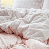 Madison Park Gia Glam/Luxury Back Print Long Fur Comforter Mini Set MP10-6211 Blush/White