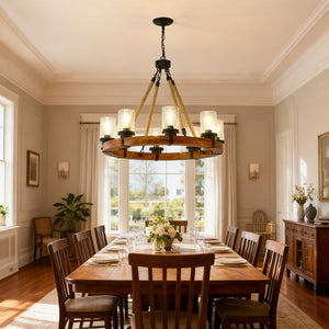 English Elm Modern Crystal Branch Chandelier Gold Aluminum Adjustable Arms Dining Room Glam W5008P390671