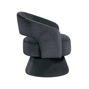 English Elm Modern Velvet Swivel Accent Chair with Pocket Coil Support for Living Room B011P452465