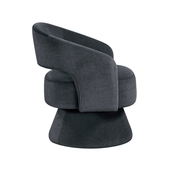 English Elm Modern Velvet Swivel Accent Chair with Pocket Coil Support for Living Room B011P452465