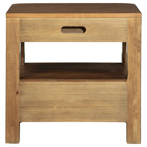 English Elm Mirador Elm Veneer 2-drawer Nightstand with Felt-lined Storage and Cord Management B062P447804