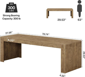 English Elm Executive Extra Long Wood Grain Computer Desk for Dual Monitor Home Office Setup T3971P449893