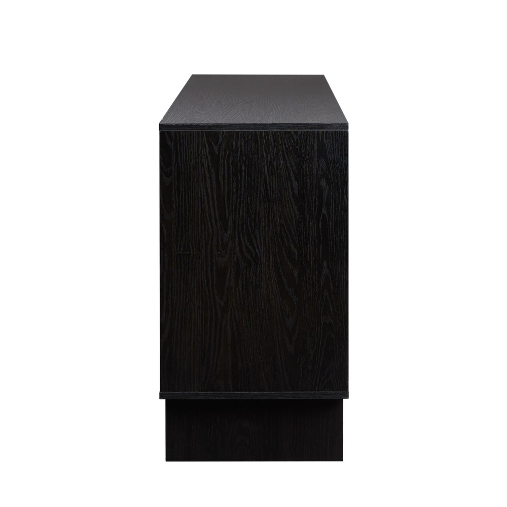 63" Minimalist Scandi Sideboard Black MAJD5DBL2 Walker Edison