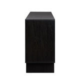 63" Minimalist Scandi Sideboard Black MAJD5DBL2 Walker Edison