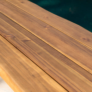 English Elm Christopher Knight Home® - DENALI Industrial Teak Acacia Wood & Rustic Metal Outdoor Bar Set — 3-Piece Patio Table & Stools 61326.00