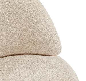 English Elm Accent chair with 360° Swivel, Cloud-Like Upholstery, Compact Space-Saving Design, Supports 260 lbs Beige W820P265188