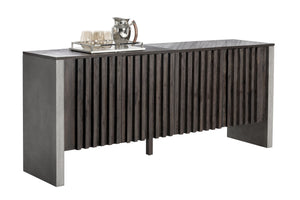 Sunpan Bane Sideboard: Urban Acacia Wood & Concrete Design with Unique Textures for Contemporary Spaces