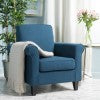 Christopher Knight Home® - Noble House - Freemont Dark Blue Fabric Club Chair