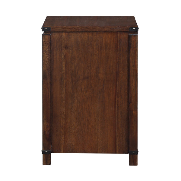 OSP Home Furnishings Baton Rouge File Cabinet Brushed Walnut