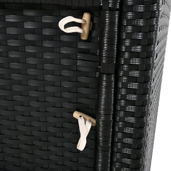 English Elm Spa Surround Spa Frame Patio Rattan Sofa Set with Storage, Mini Foam Cushions, Durable Steel Frame, Weather-Ready Comfort Beige SZ000060AAA