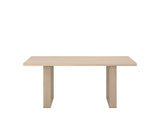 Thanus Dining Table - Light Oak - 72" 108087 Sunpan