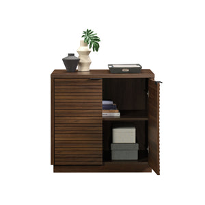 English Elm Library Base - Versatile Brown Finish With Hidden Storage & Adjustable Shelf For Organized Spaces B356P402666