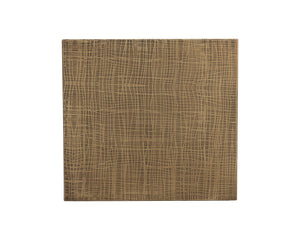 Sunpan Albans Handcrafted Iron Side Table with Burnished Brass Finish and Intricate Etched Design, 22"