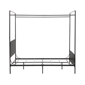 Industrial Bent Metal Queen Canopy Bed Black METB5CBL2 Walker Edison