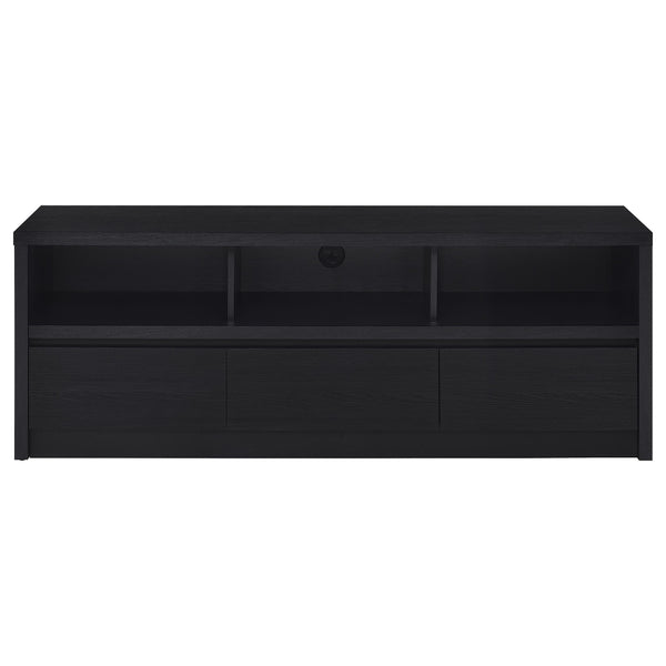 English Elm O'Brien Modern Black 3-Drawer TV Stand Media Console – Sleek Engineered Wood, Ample Storage & Cable Management B062P375526