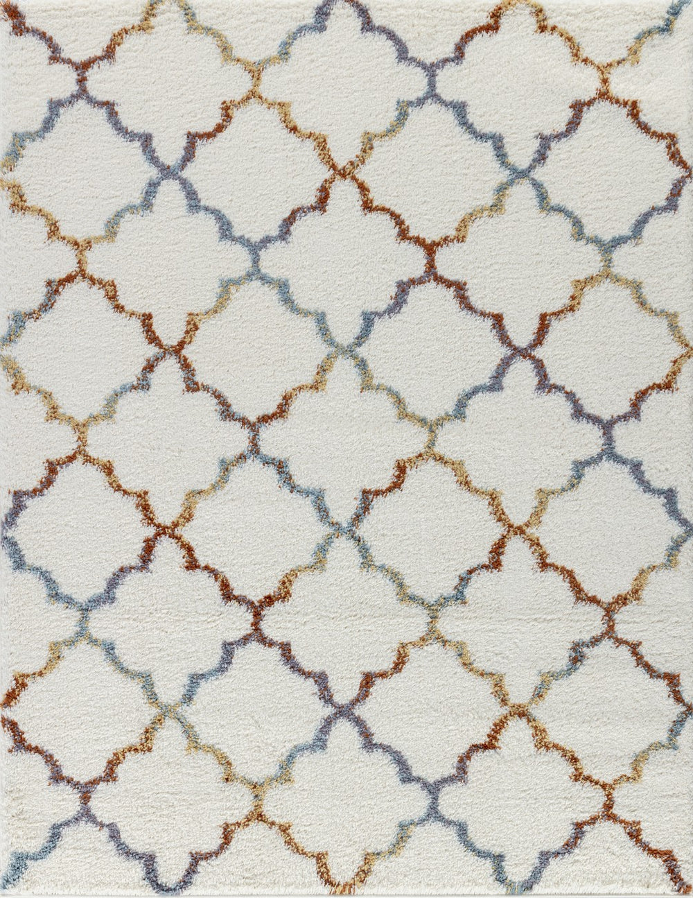 English Elm Loft Plush Ivory Shag Area Rug, 7'10" X 9'10" - Soft, Durable, Kid & Pet-Friendly For Any Room B186P181100