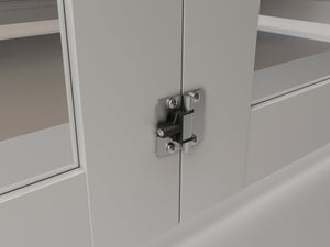 English Elm 30 in Matte Mdf Bi-fold Door with Frosted Glass Panels Hardware and Handle Included B2763P483201
