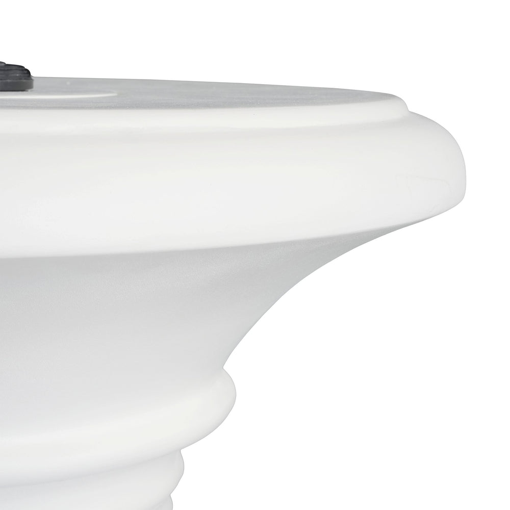 English Elm Christopher Knight Home® - MGO Durable Magnesium Oxide Umbrella Base Table with Multi-Size Caps, Hand-Tight Knob Stability, 31.75" L White N772P284567W