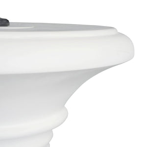 English Elm Christopher Knight Home® - MGO Durable Magnesium Oxide Umbrella Base Table with Multi-Size Caps, Hand-Tight Knob Stability, 31.75" L White N772P284567W