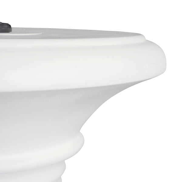English Elm Christopher Knight Home® - MGO Durable Magnesium Oxide Umbrella Base Table with Multi-Size Caps, Hand-Tight Knob Stability, 31.75" L White N772P284567W