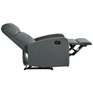English Elm Christopher Knight Home® - Modern Recliner Plush Manual Recliner Chair with Ergonomic Support, 3-Position Backrest, Durable Fabric Comfort Charcoal N763P256491E