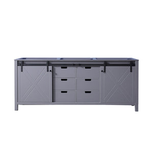 English Elm Dark Grey Double Bath Vanity 80-inch Wide Solid Wood Frame E0 Plywood, Soft-Close Drawers, Ample Storage B2731P260060