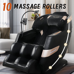 English Elm Massage Chair Recliner - Zero Gravity Full Body Air Pressure System For Ultimate Relaxation Experience W1875P254025