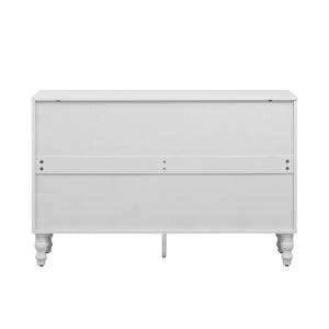 English Elm Vibe 47.2'' Modern Tv Stand - Stylish Media Console With Spacious Storage & Solid Wood Legs For Safety N724P233372K-GIGA