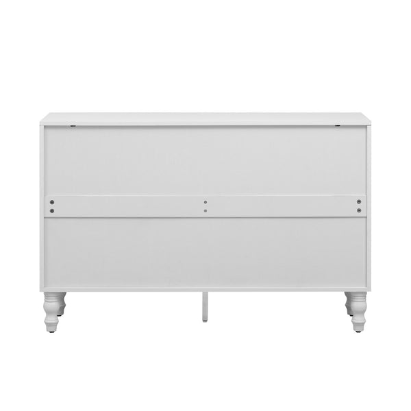 English Elm Vibe 47.2'' Modern Tv Stand - Stylish Media Console With Spacious Storage & Solid Wood Legs For Safety N724P233372K-GIGA