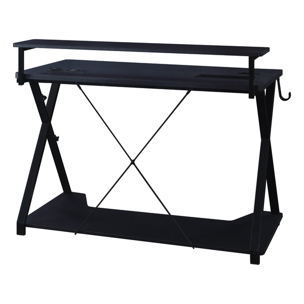 OSP Home Furnishings Checkpoint Gaming Desk Black / Carbon