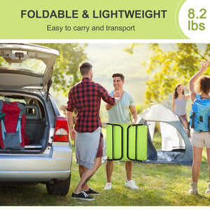 English Elm Outsunny Folding Chaise Lounge Chair - Adjustable Outdoor Recliner For Pool, Beach, Patio, Green W2225P217767-GIGA