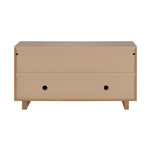 English Elm Christopher Knight Home® - Modern Sideboard - 59" Natural Finish Mdf Storage Cabinet With 4 Doors, Metal Handles For Home Use N780P352310N
