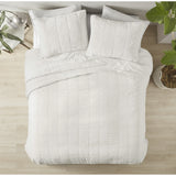 Croscill Casual Gema Casual 3 Piece White Coverlet Set CCA13-0007 Soft White