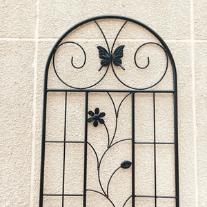 English Elm 4 Pack Powder-coated Metal Garden Trellis Panels Rustproof Climbing Plant Support Outdoor W1586P266748